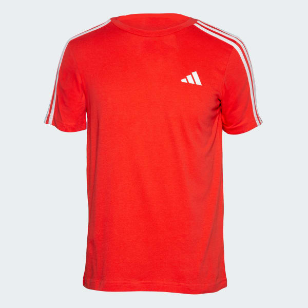 adidas Boys Stripes T-Shirt Red adidas India