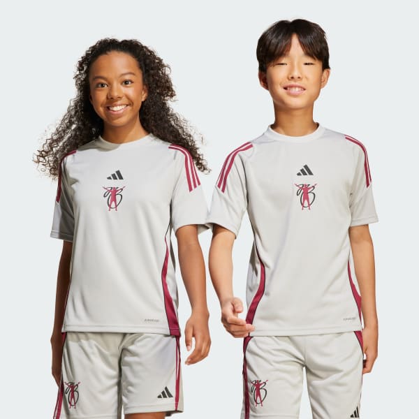 สีเทา เสื้อฟุตบอลเทรนนิง Jude Bellingham สำหรับเด็ก