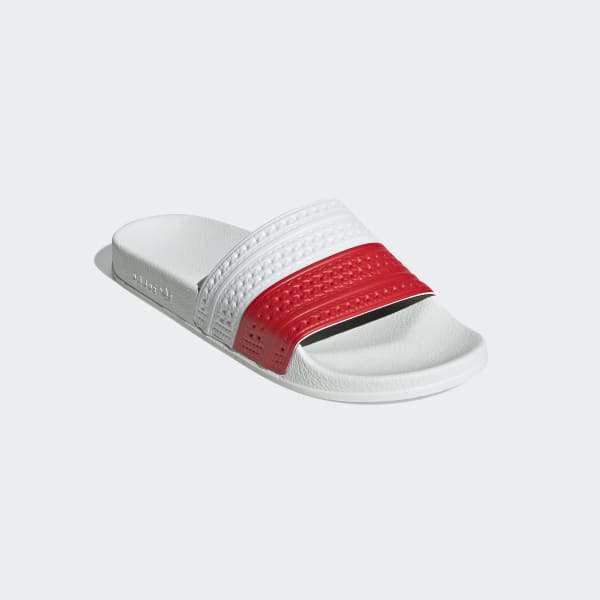 bílá Pantofle adilette