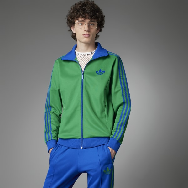 Green Adicolor Heritage Now Striped Track Top DME12