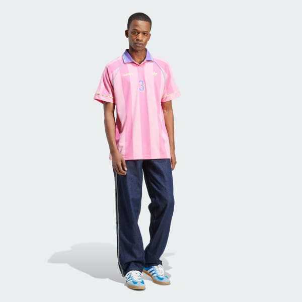 ★アディダス Jacquard Stripe Jersey 関税込★ adidas Jacquard Stripe Jersey - Pink | Free Shipping with