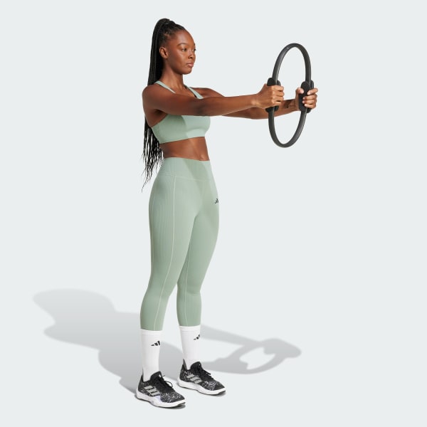 Verde Top Treino Suporte Médio Powerimpact Canelado