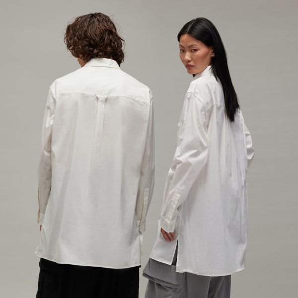 White Y-3 U Zip Shirt