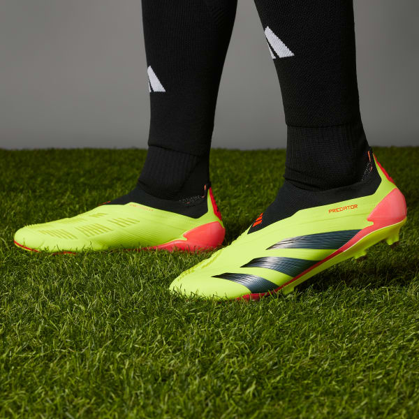 Amarillo Botines Predator Elite Sin Cordones Terreno Firme