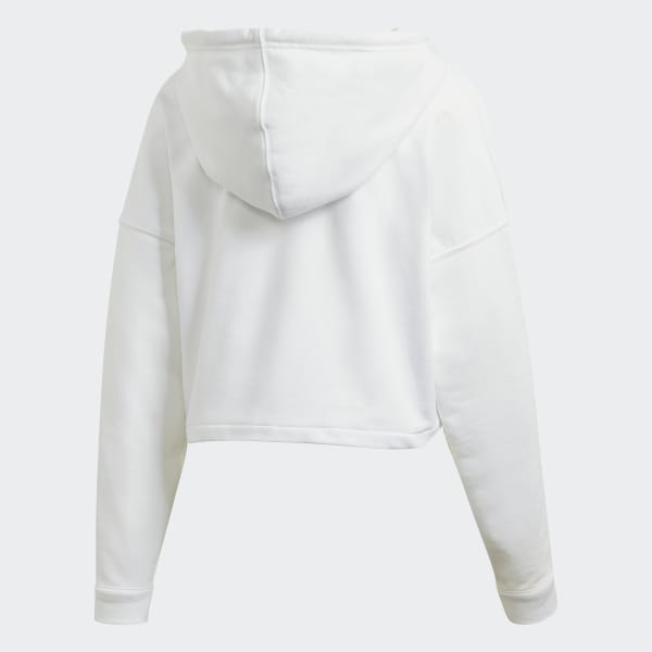 White cropped hoody