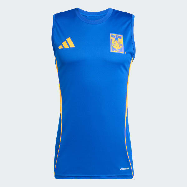 Azul Playera de entrenamiento sin mangas Tigres UANL Tiro 25 Competition