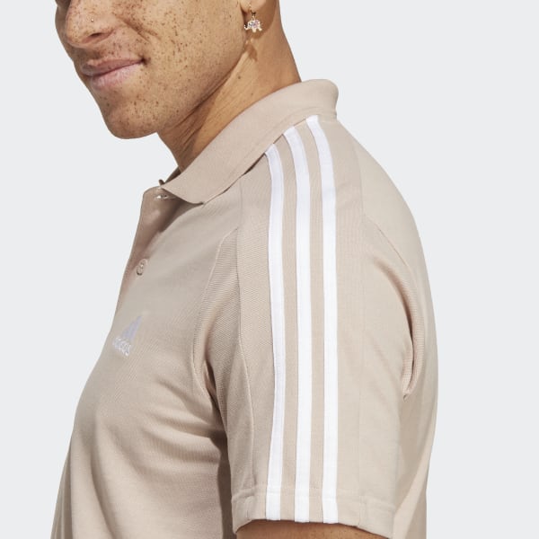 Adidas 3 stripes 2025 logo polo shirt mens