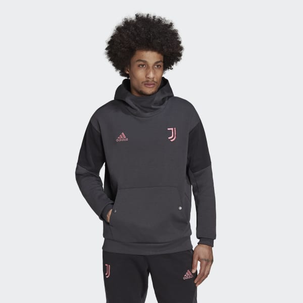 Cinzento Camisola com Capuz de Viagem da Juventus