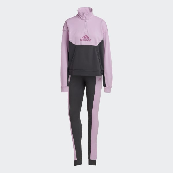 Grey Half-Zip and Tights Tracksuit DI478