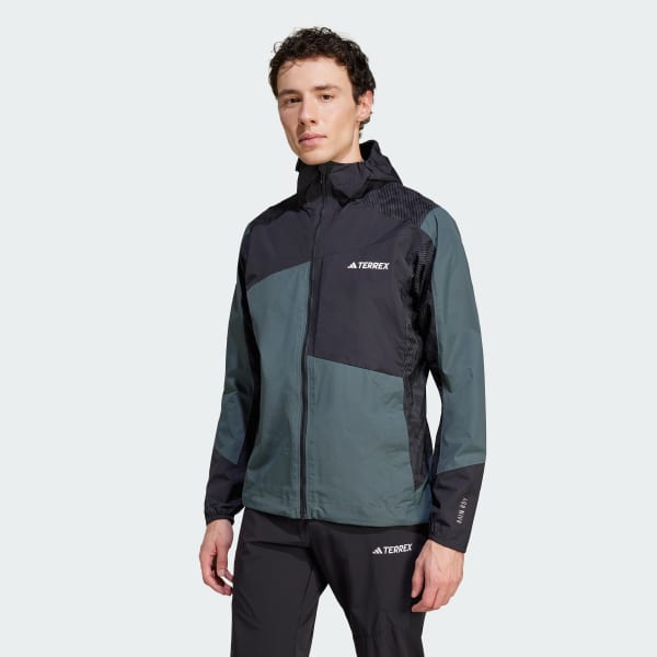 Grau TERREX Xperior Hybrid RAIN.RDY Regenjacke