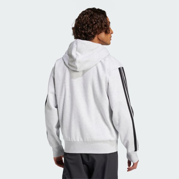 Adidas Essentials 3-Stripes Fleece Hoodie WORLDWIDE DELIVERY