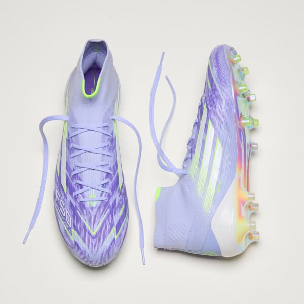 Purpura Chimpunes F50 Sparkfusion Elite Mid Terreno Firme/Pasto Sintético