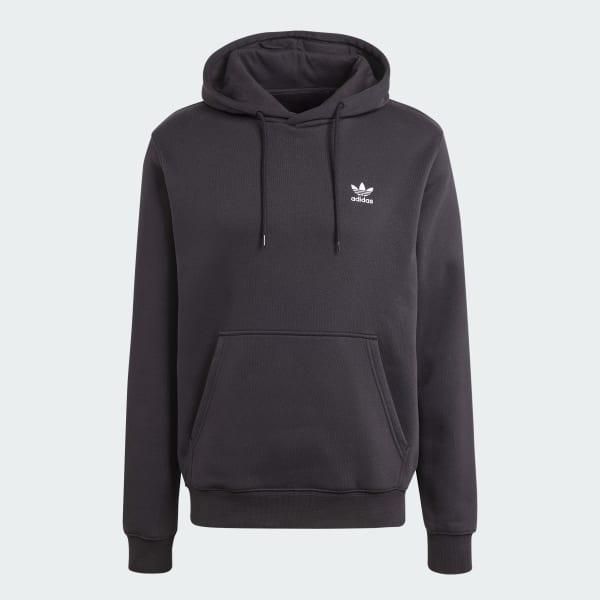 adidas Trefoil Essentials Hoodie - Black, Men's Lifestyle