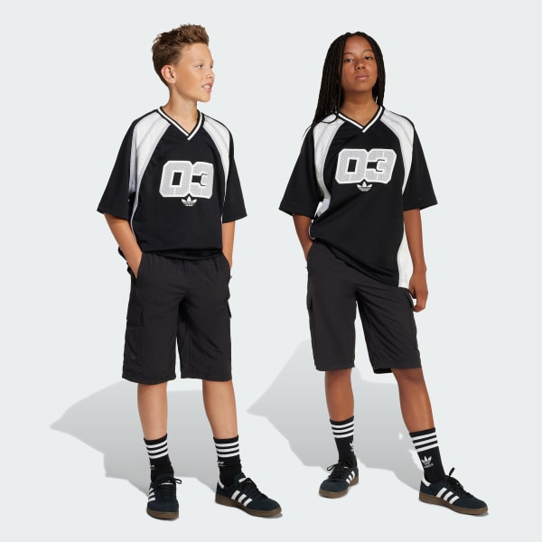 Black Cargo Shorts Kids