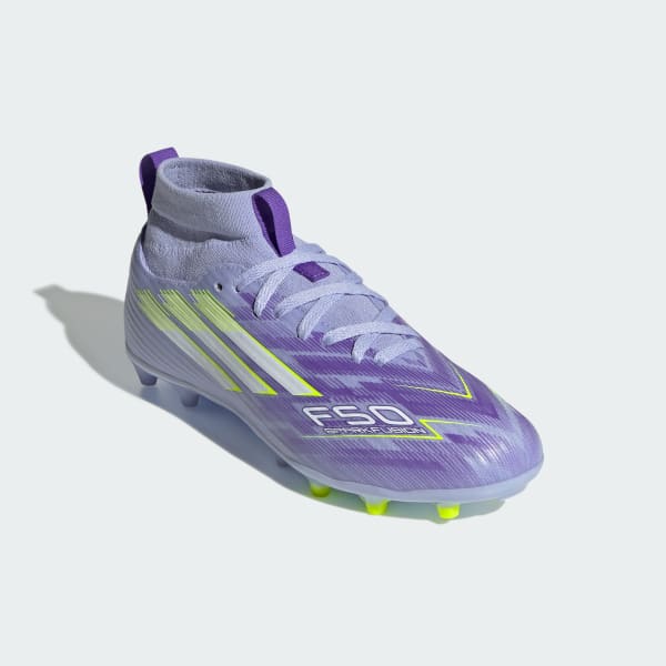 Roxo F50 Sparkfusion League Botas de Terreno Firme/Relva Artificial para Criança