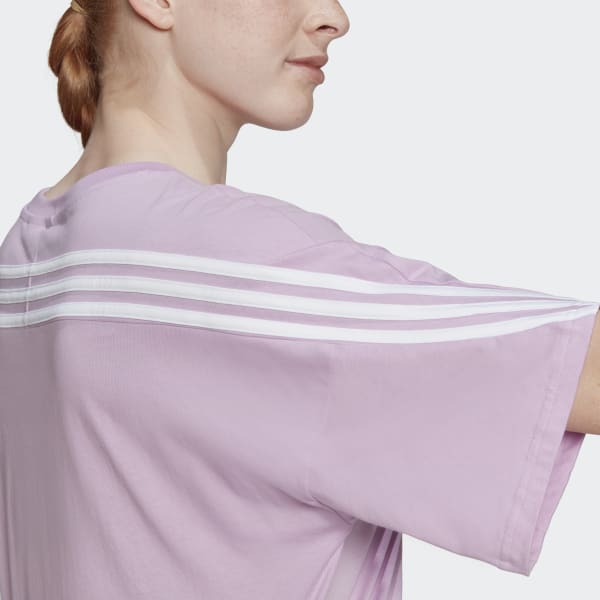 Purple adidas Sportswear Future Icons 3-Stripes Tee M1090