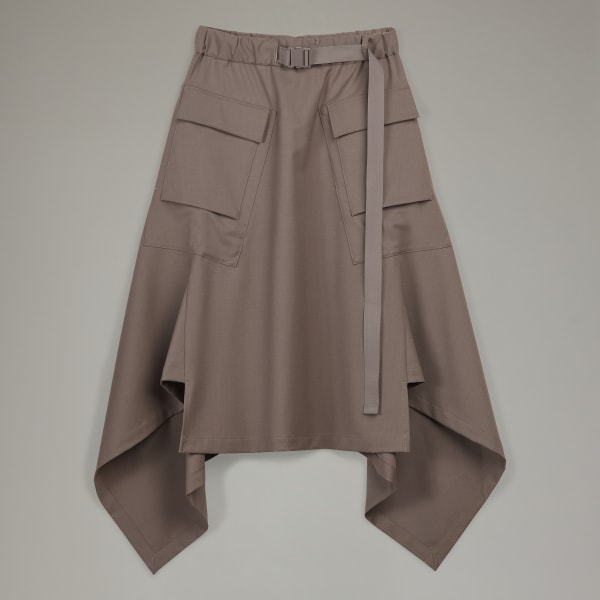 Brązowy Y-3 Classic Refined Wool Skirt MMI05