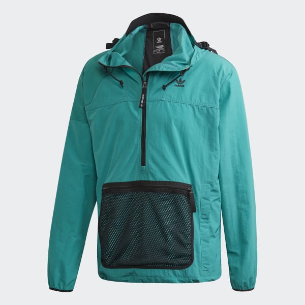 adidas teal windbreaker