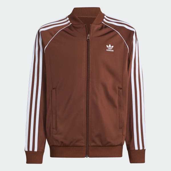 สีน้ำตาล เสื้อแทรค Adicolor SST สำหรับเด็ก