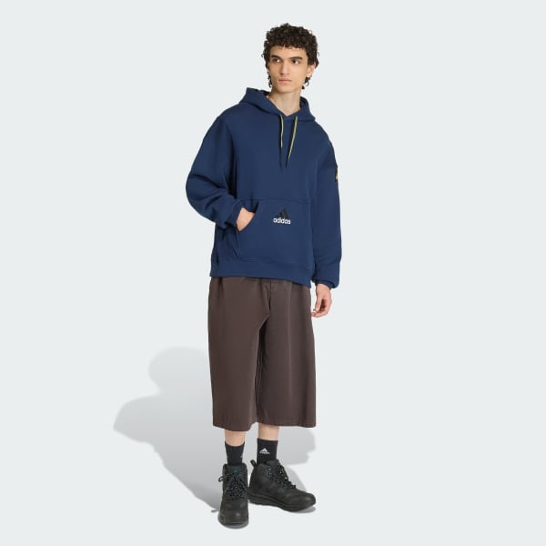 Blu FELPA CON CAPPUCCIO ADIDAS EQUIPMENT A COSTE