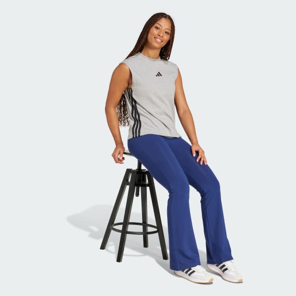 blauw Essentials Small Logo Flared Legging