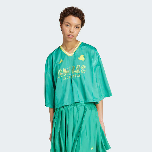 Green Tiro Cut 3-Stripes Oversized Jersey