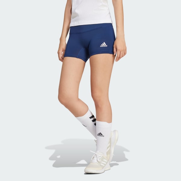 womens navy adidas shorts
