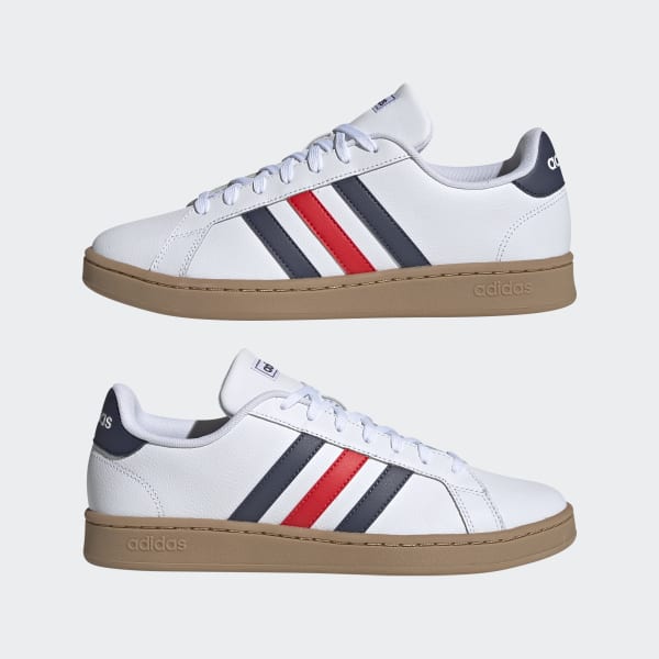 Adidas grand court suela marron hot sale