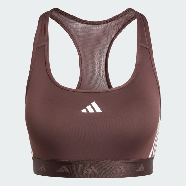 Marron top deportivo Hyperglam de entrenamiento de soporte medio Powerreact