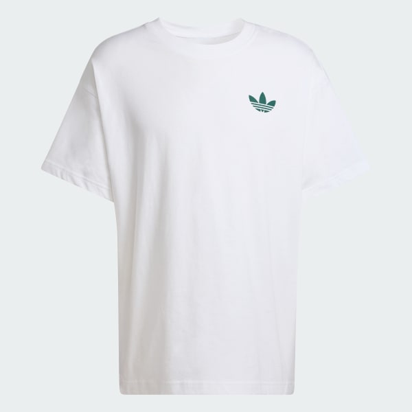 สีขาว เสื้อยืดทรงโอเวอร์ไซส์ Sport Club GFX