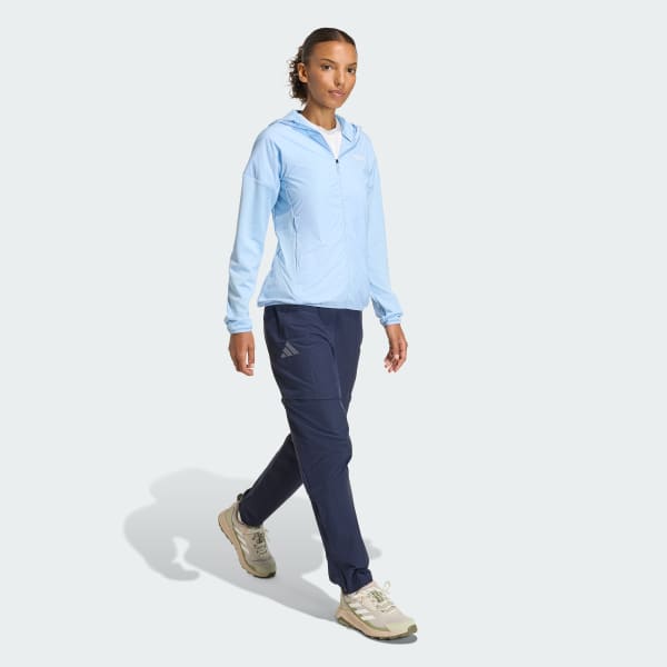 Bleu Veste à capuche molleton léger Terrex Xperior Climawarm+ Wind