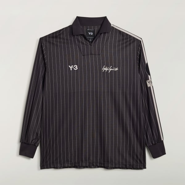 Black Y-3 Zinedine Zidane Football Long Sleeve Jersey