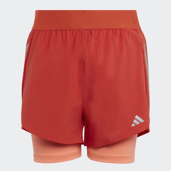 Rojo Shorts 2 en 1 AEROREADY Woven Running