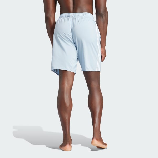 adidas 3-Stripes CLX Swim Shorts - Blue | Free Shipping with adiClub ...
