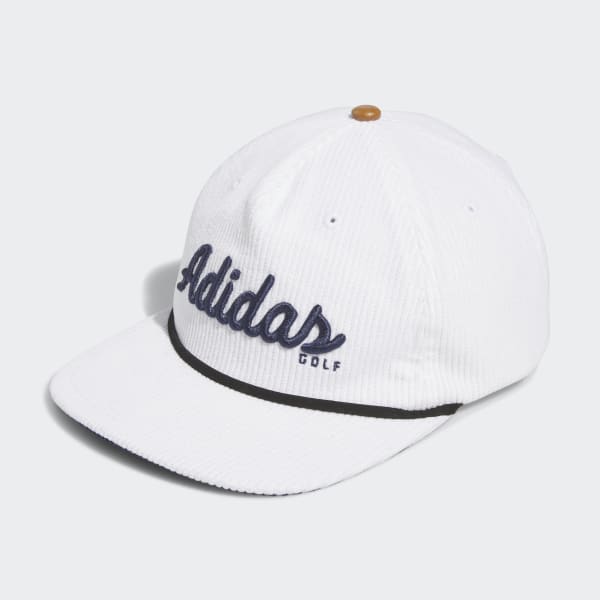 Weiss Corduroy Leather Five-Panel Rope Kappe