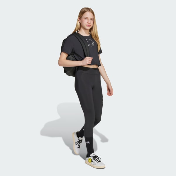Black adidas X Smileyworld Training Tee Kids
