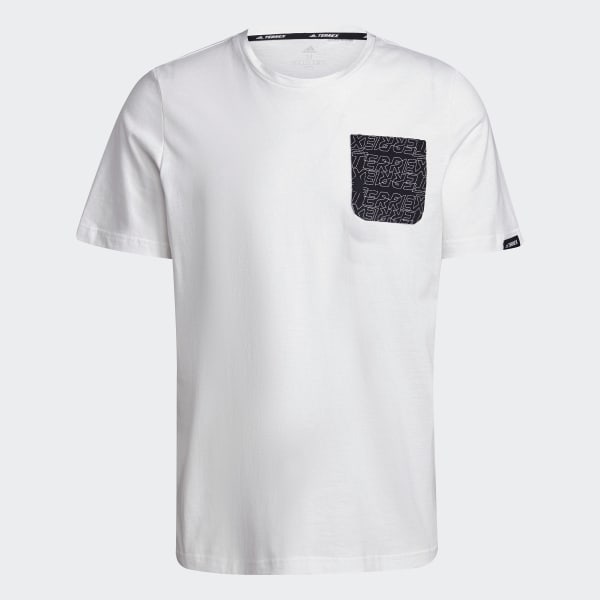 Blanc T-shirt Terrex Pocket Graphic AV573