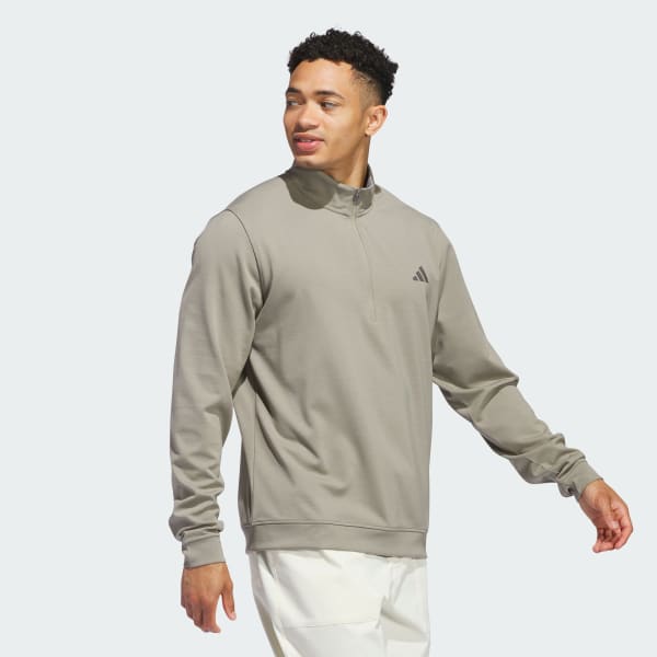 Green Elevated 1/4-Zip Sweatshirt