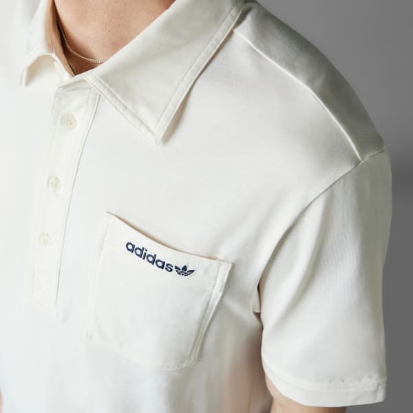 adidas Originals Archive Pocket Polo Shirt - White | Free