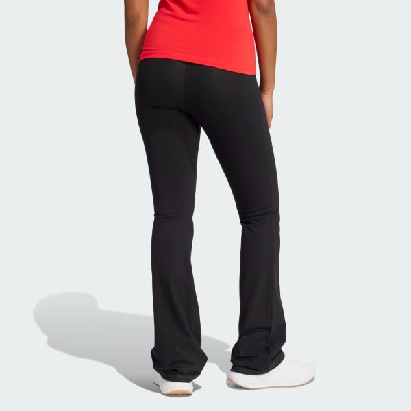 Nero Leggings Essentials Small Logo Flared