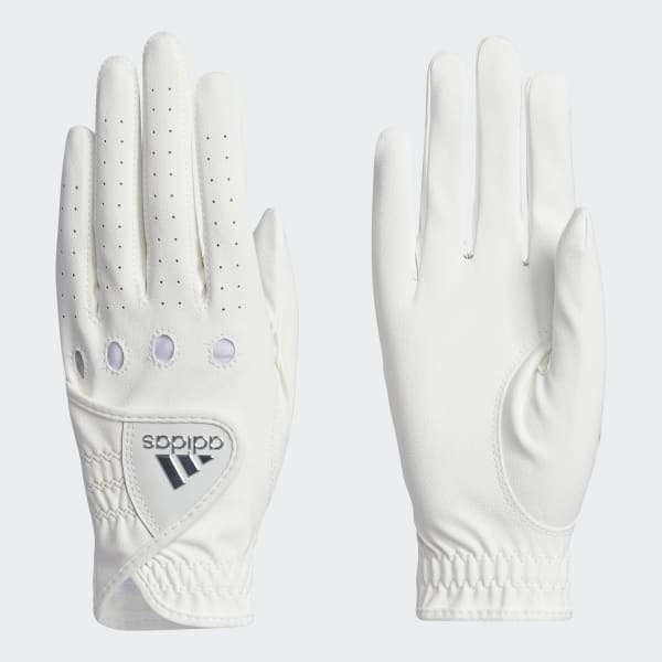 all white adidas gloves