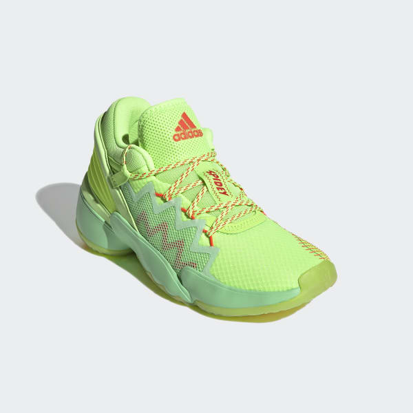 Neon green adidas basketball shoes 2025