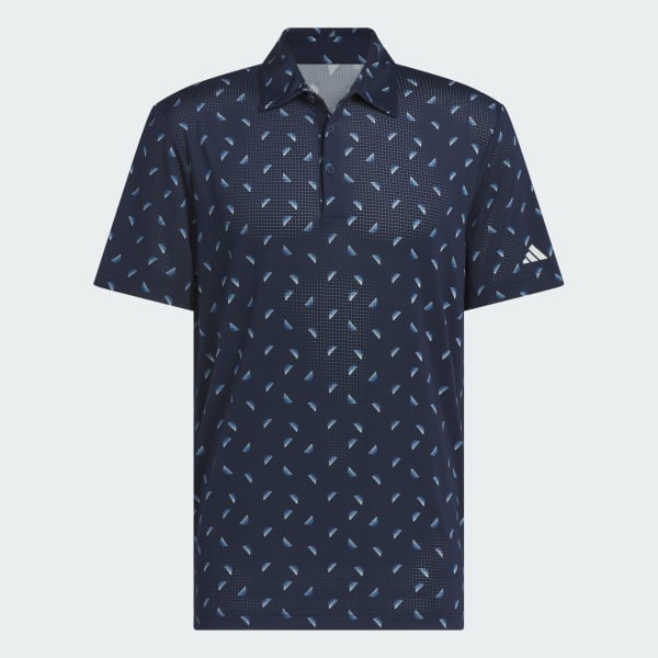 Blue Ultimate365 Printed Mesh Polo Shirt