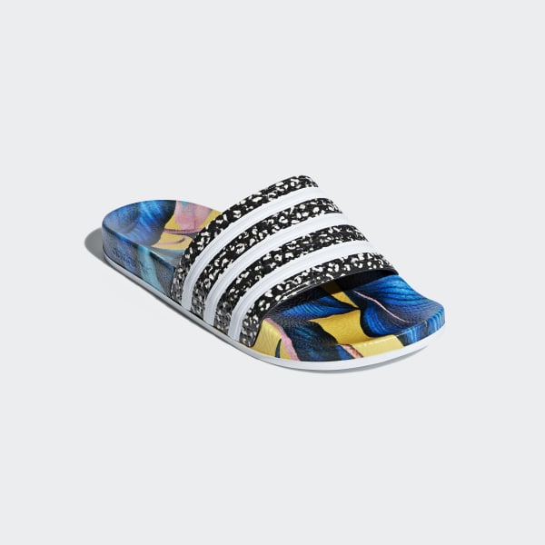 adidas multicolor slippers