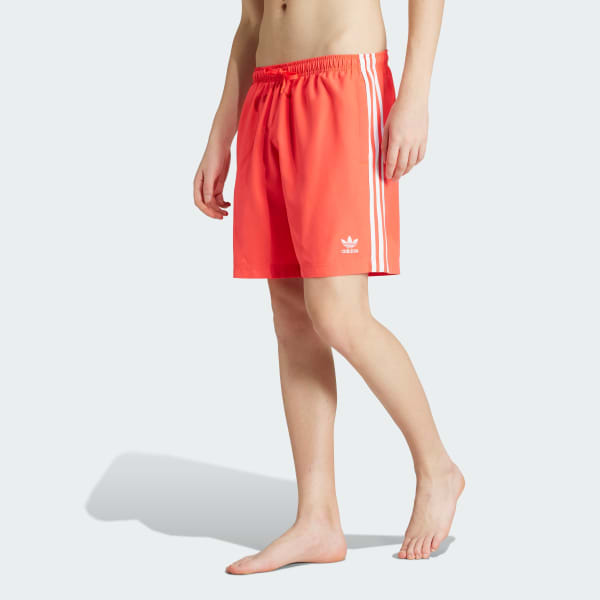 rood Adicolor 3-Stripes 8-Inch Zwemshort