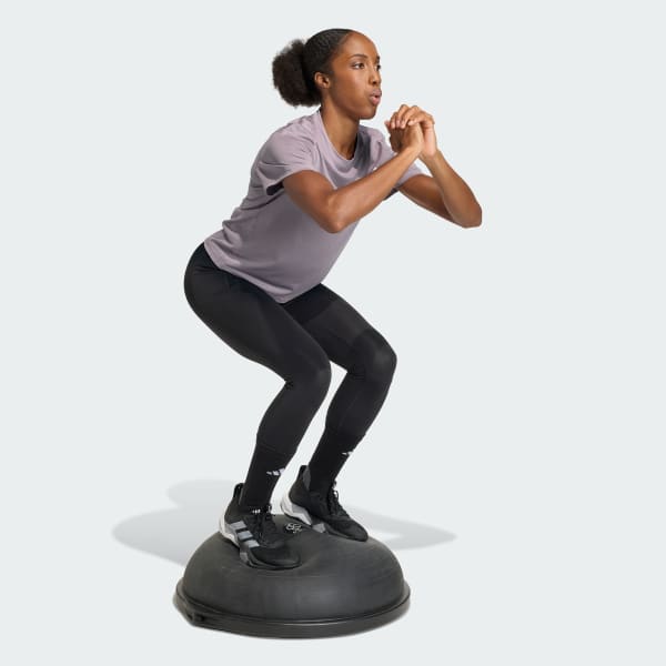 Morado Camiseta Workout Essentials de Cuello Redondo