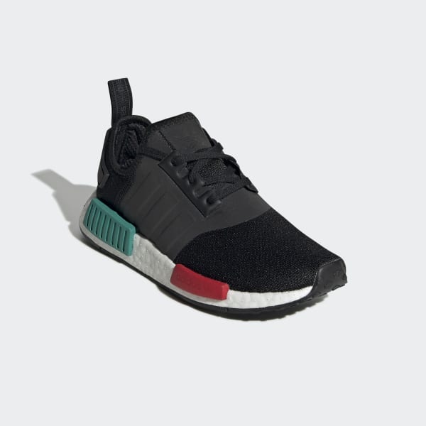 green and black nmds