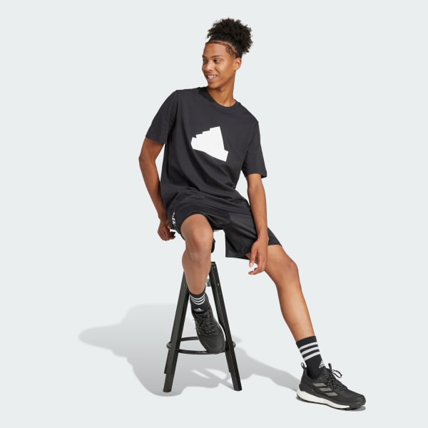 Schwarz Future Icons Badge of Sport T-Shirt
