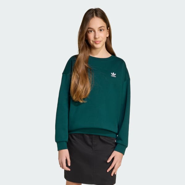 Vert Sweat-shirt ras-du-cou Boyfriend