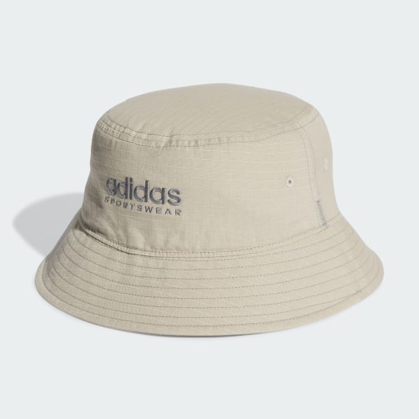 Beige Classic Cotton Bucket Hat